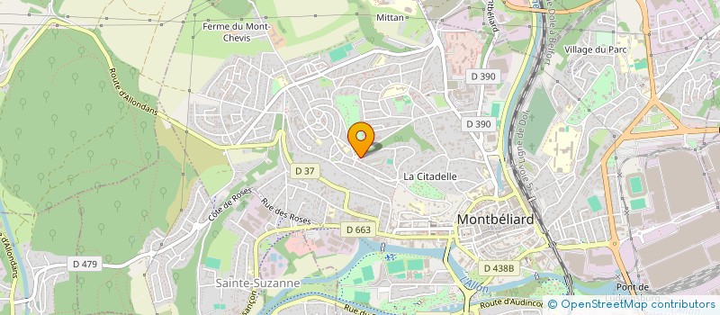 localisation de l'entreprise SCI 2M  MONTBELIARD