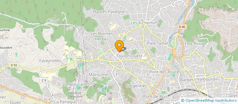 localisation de l'entreprise SCI 2M  TOULON