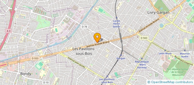 localisation de l'entreprise SCI 2M à LES PAVILLONS-SOUS-BOIS