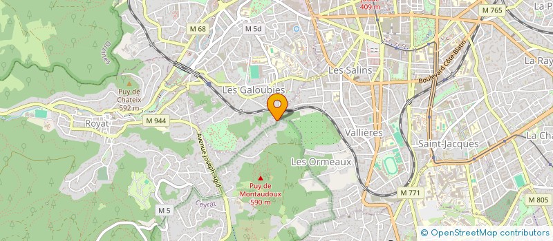 localisation de l'entreprise SCI 2M  CHAMALIERES