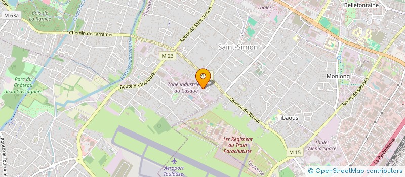 localisation de l'entreprise SCI 2M  CUGNAUX