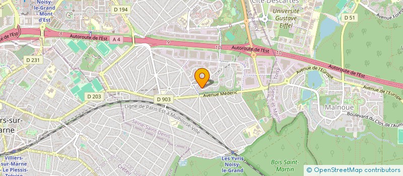 localisation de l'entreprise SCI 2M à NOISY-LE-GRAND
