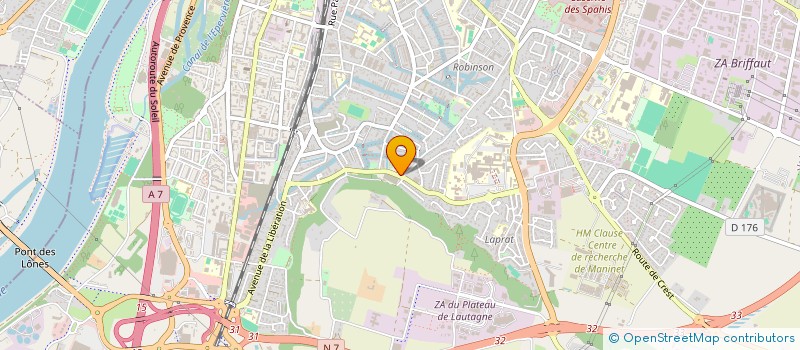 localisation de l'entreprise SCI 2M HUGO à VALENCE
