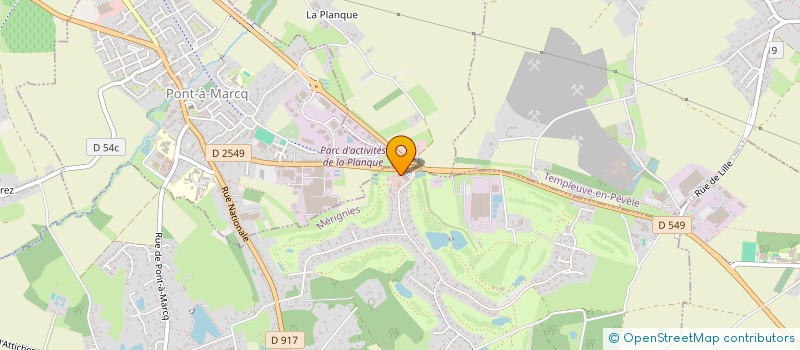 localisation de l'entreprise SCI 2M IMMO à MERIGNIES