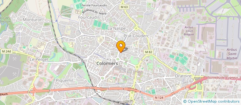 localisation de l'entreprise SCI 2M. INVESTISSEMENT à COLOMIERS