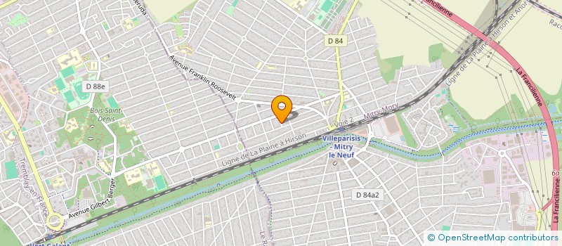 localisation de l'entreprise SCI 2M POITOU  MITRY-MORY