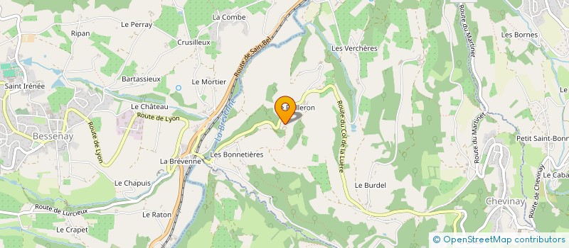 localisation de l'entreprise SCI 2M2C  CHEVINAY