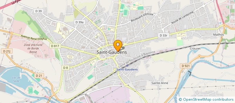 localisation de l'entreprise SCI 2MBJ  SAINT-GAUDENS