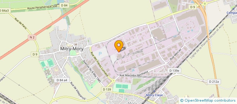 localisation de l'entreprise SCI 2MD à MITRY-MORY