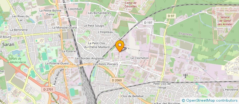 localisation de l'entreprise SCI 2MDG  SARAN