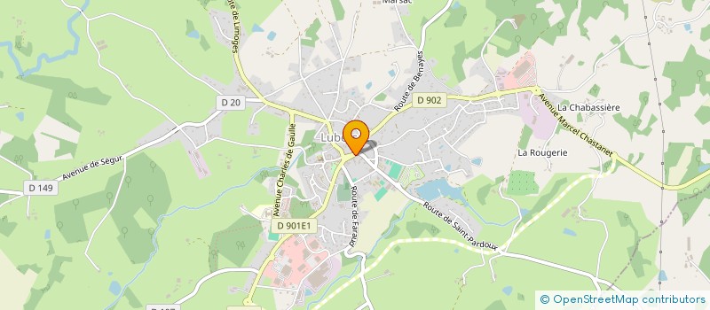 localisation de l'entreprise SCI 2MDR  LUBERSAC