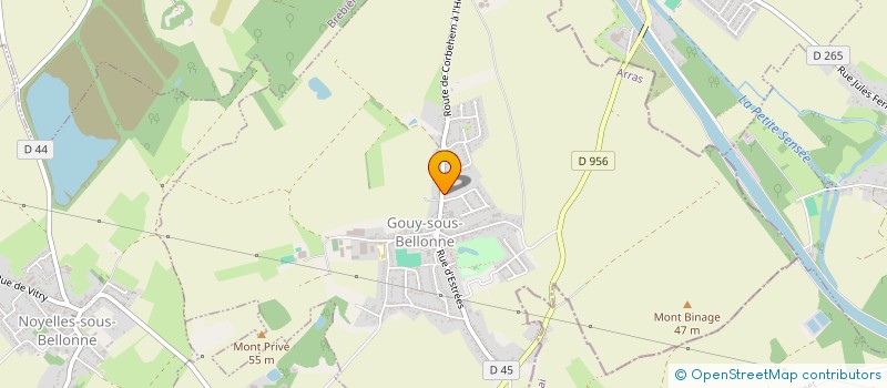 localisation de l'entreprise SCI 2MG  GOUY-SOUS-BELLONNE