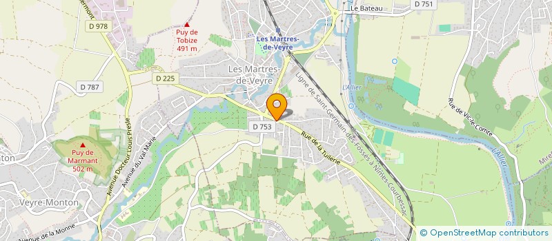 localisation de l'entreprise SCI 2MJS  LES MARTRES-DE-VEYRE