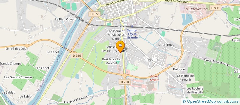 localisation de l'entreprise SCI 2MKR  PINEUILH