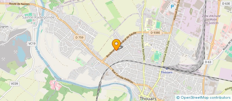 localisation de l'entreprise SCI 2MLF  THOUARS