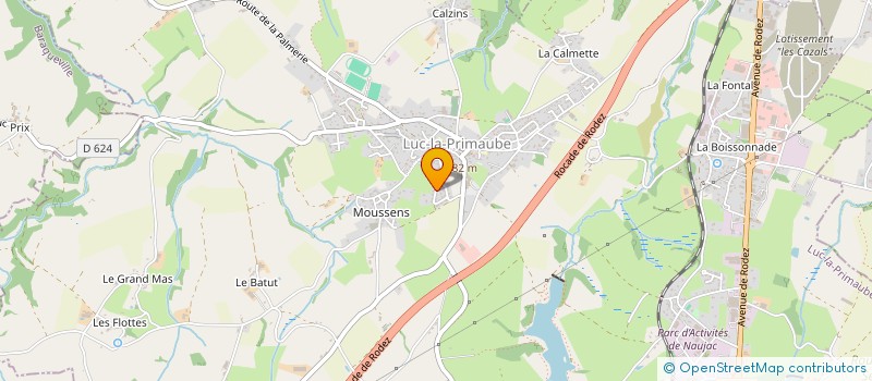 localisation de l'entreprise SCI 2MPS  LUC-LA-PRIMAUBE