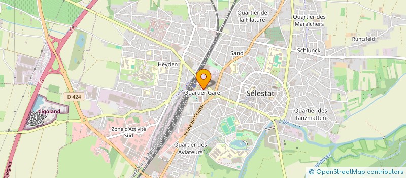 localisation de l'entreprise SCI 2MS  SELESTAT