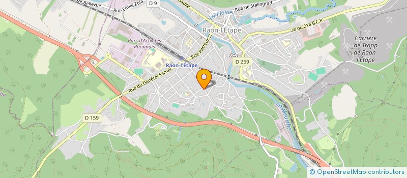 localisation de l'entreprise SCI 2MSB  RAON-L'ETAPE