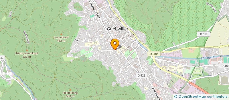 localisation de l'entreprise SCI 2MT  GUEBWILLER