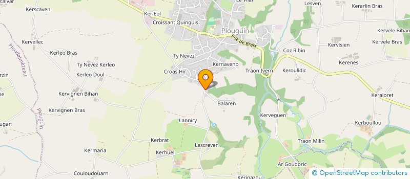 localisation de l'entreprise SCI 2MV  PLOUGUIN