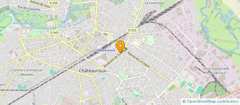 localisation de l'entreprise SCI 2N IMMO à CHATEAUROUX