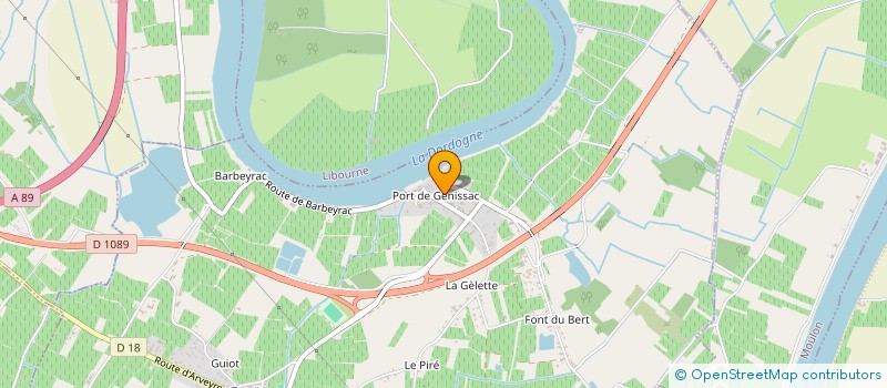 localisation de l'entreprise SCI 2NK  GENISSAC