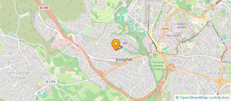 localisation de l'entreprise SCI 2P  JUVIGNAC