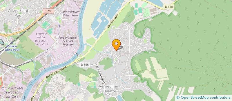 localisation de l'entreprise SCI 2P  VERNEUIL-EN-HALATTE