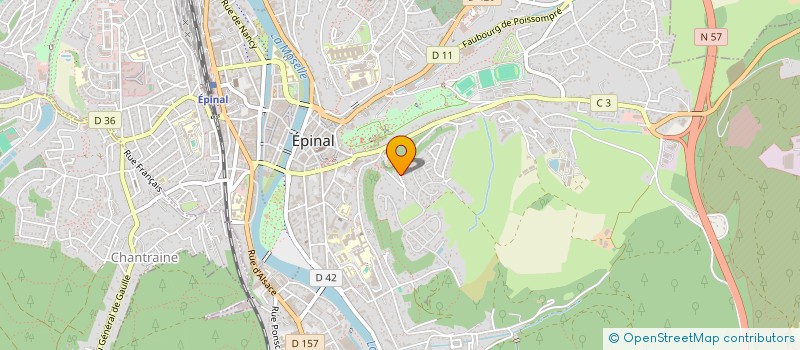 localisation de l'entreprise SCI 2P à EPINAL