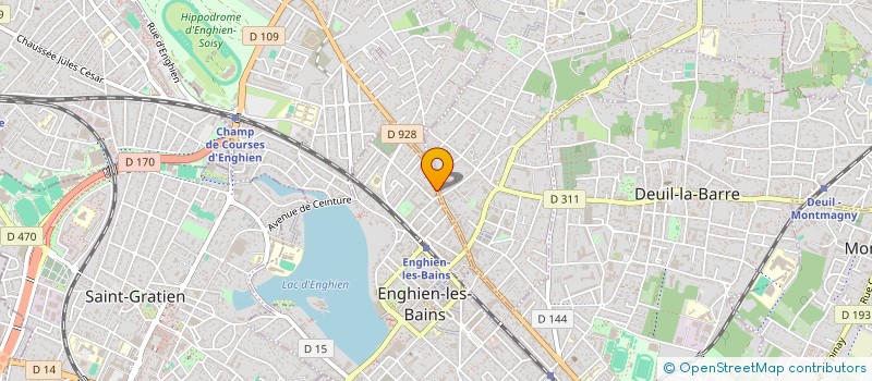 localisation de l'entreprise SCI 2P-ENGHIEN à ENGHIEN-LES-BAINS