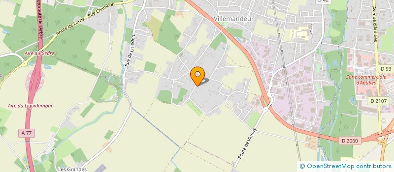 localisation de l'entreprise SCI 2P IMMO à VILLEMANDEUR