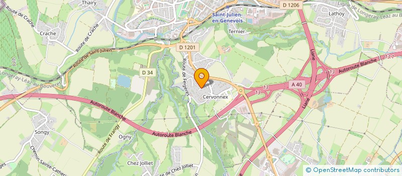 localisation de l'entreprise SCI 2P2B  SAINT-JULIEN-EN-GENEVOIS