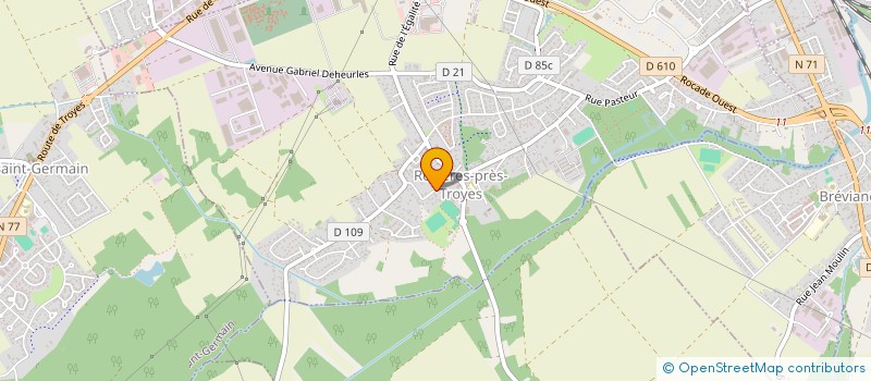 localisation de l'entreprise SCI 2P2S  ROSIERES-PRES-TROYES