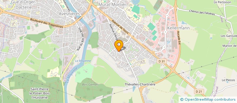 localisation de l'entreprise SCI 2PE à LAVAL