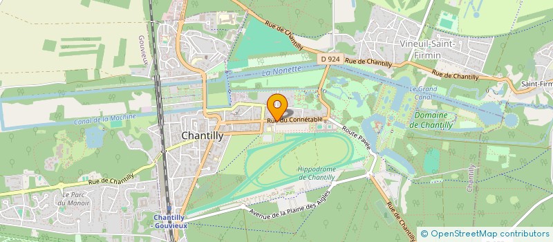 localisation de l'entreprise SCI 2PF  CHANTILLY