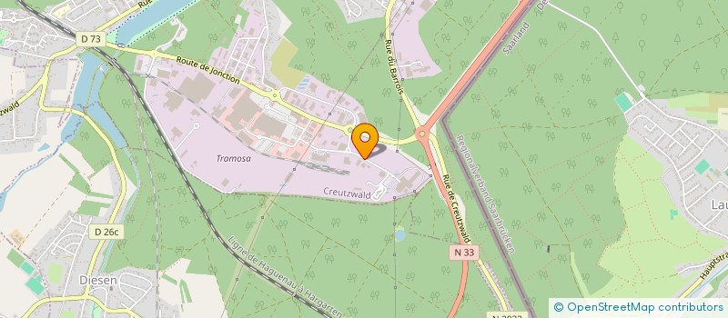 localisation de l'entreprise SCI 2PH  CREUTZWALD