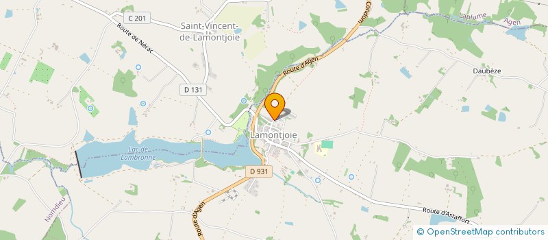 localisation de l'entreprise SCI 2R  LAMONTJOIE