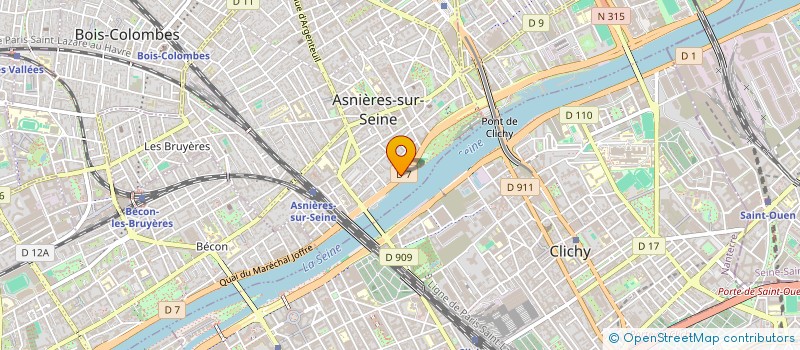 localisation de l'entreprise SCI 2R à ASNIERES-SUR-SEINE