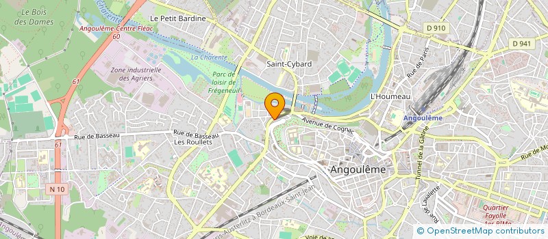 localisation de l'entreprise SCI 2R à ANGOULEME