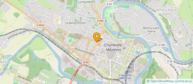 localisation de l'entreprise SCI 2R à CHARLEVILLE-MEZIERES