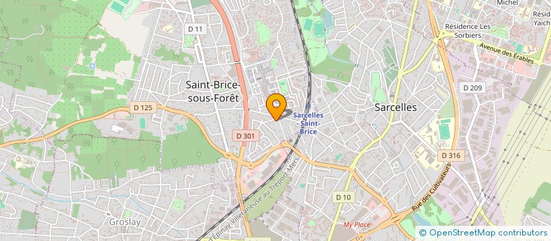 localisation de l'entreprise SCI 2RB à SAINT-BRICE-SOUS-FORET