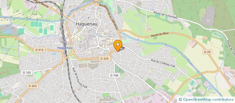 localisation de l'entreprise SCI 2RDE  HAGUENAU