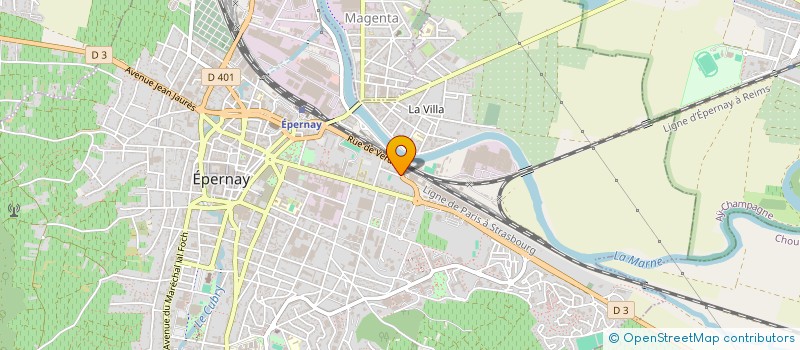 localisation de l'entreprise SCI 2S  EPERNAY
