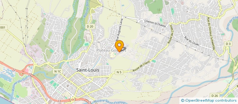 localisation de l'entreprise SCI 2S à SAINT-LOUIS