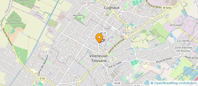 localisation de l'entreprise SCI 2S  VILLENEUVE-TOLOSANE