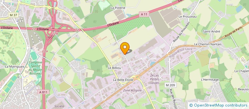 localisation de l'entreprise SCI 2S  CARQUEFOU