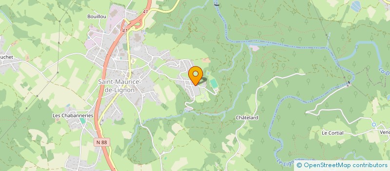 localisation de l'entreprise SCI 2S B  LA CHAPELLE-D'AUREC