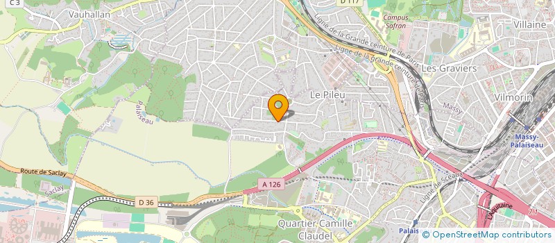 localisation de l'entreprise SCI 2S2J à PALAISEAU