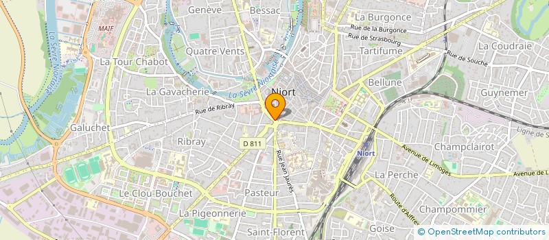 localisation de l'entreprise SCI 2S3D  NIORT