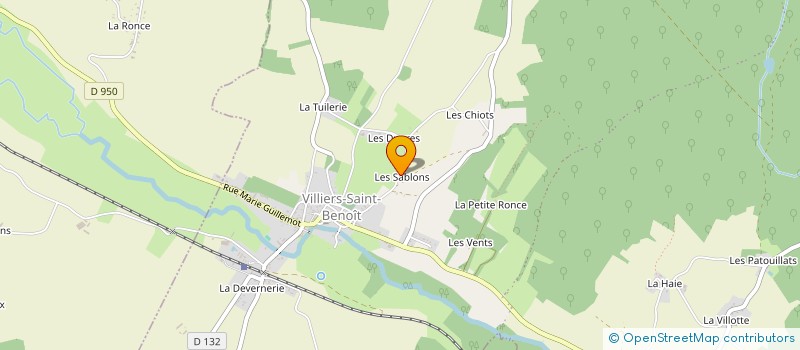 localisation de l'entreprise SCI 2SABLONS  VILLIERS-SAINT-BENOIT